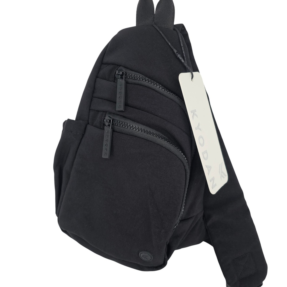 Kyodan Black 5L Sling Bag Adjustable Crossbody Bottle Pocket CAA2907-B-BLK-OS